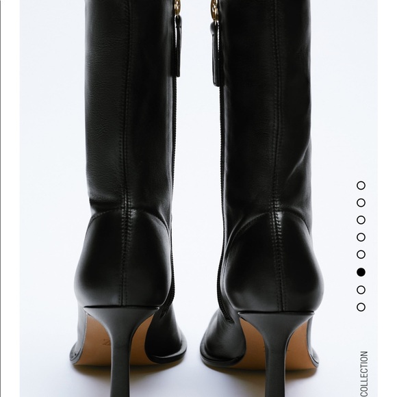 Zara cow leather boots bloggers fav - Picture 6 of 9